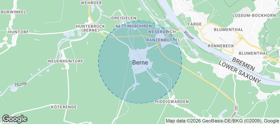 Berne Airbnb map